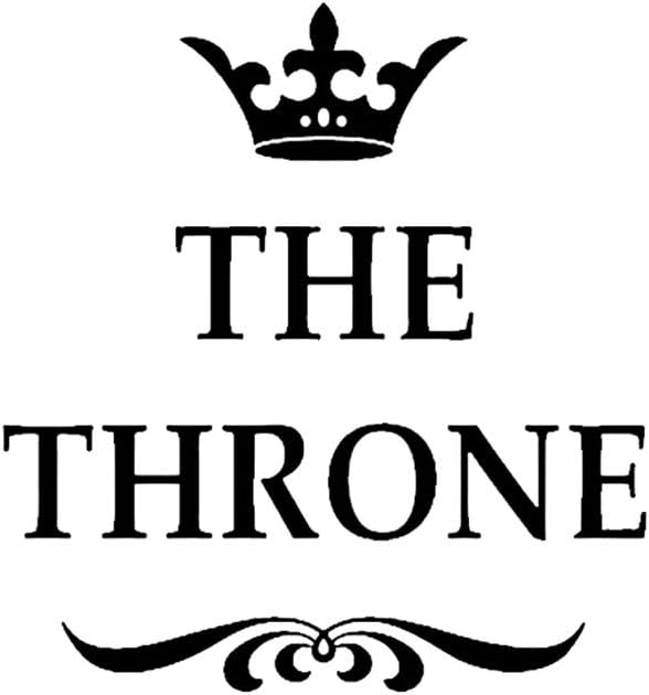 Wall Sticker The Throne Closestool Decal Toilet Seat Cover Sticker Removable PVC Decoration Home Restroom Lavatory Decor