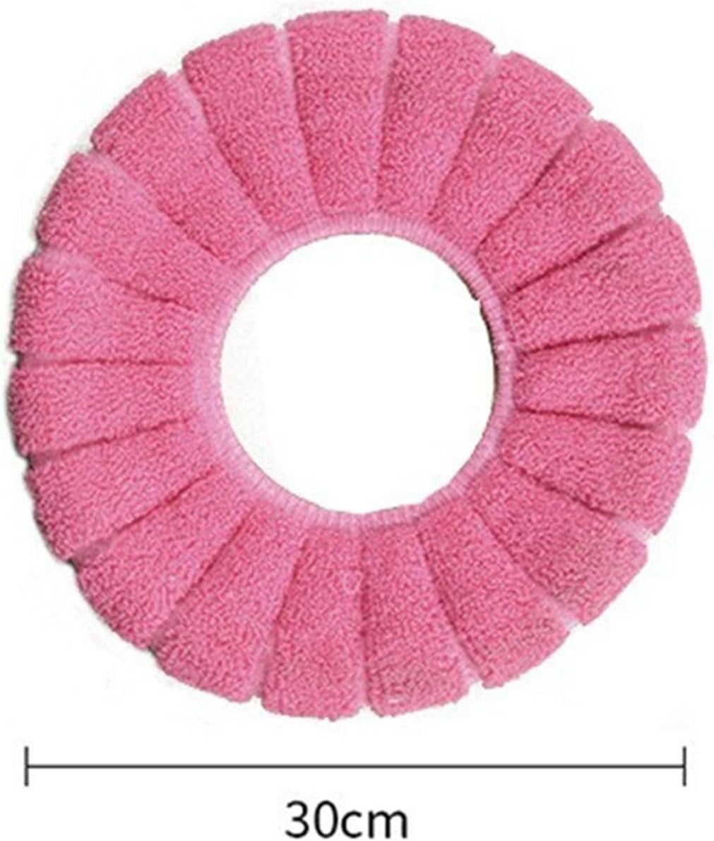 Toilet cushion,toilet seat cover set,Winter Warm Toilet Seat Cover Mat Bathroom Toilet Pad Cushion with Handle Thicker Soft Washable Closestool Warmer Accessories(Green)