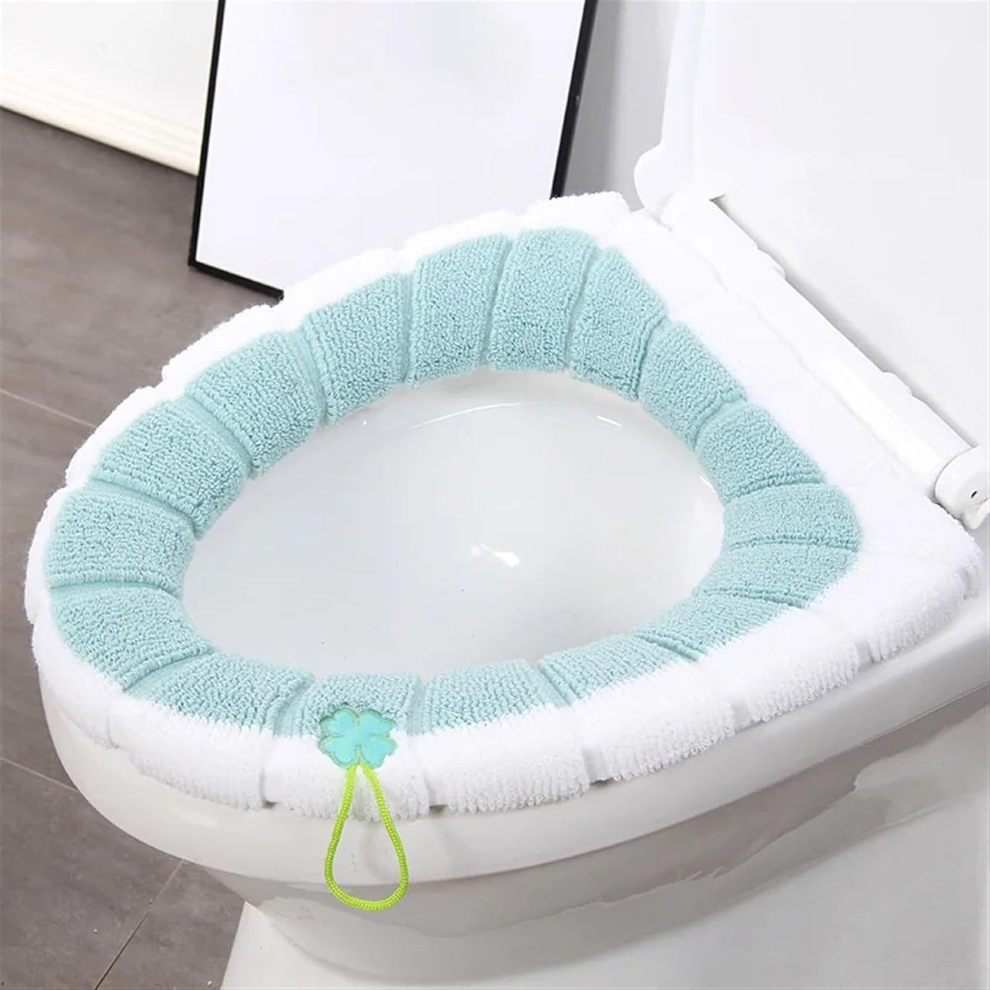 Toilet cushion,toilet seat cover set,Warm Comfy Toilet Seat Cover Bathroom Toilet Seat Closestool Washable Soft Warmer Mat Cover Pad Cushion(Pink)