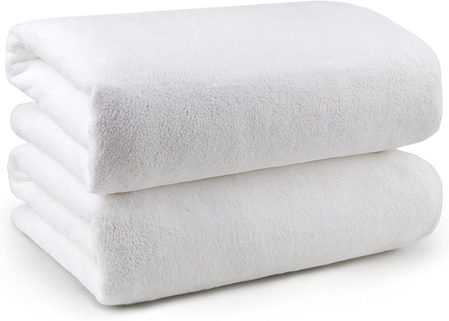 Orighty Bath Towels Pack of 2(27'' x 54'') - Soft Feel, Highly Absorbent, Quick Drying Microfiber for Body, Sport, Yoga, SPA, Fitness - Grey