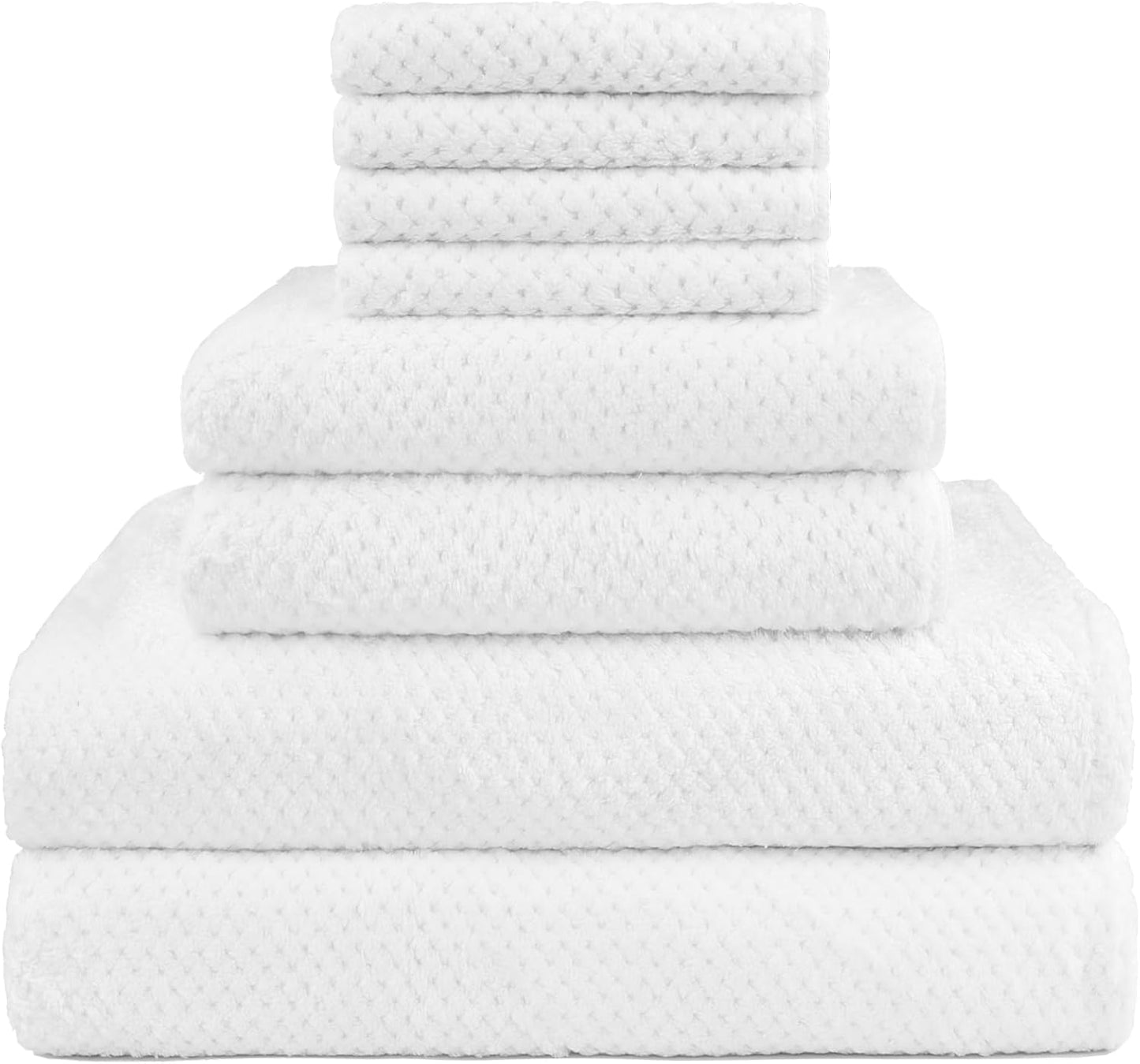 HOMEXCEL Bath Towels Pack of 2, (27 x 54 Inches) Microfiber Ultra Soft Highly Absorbent Bath Towel Set, Lightweight and Quick Drying Towels for Body, Sport, Yoga, SPA, Fitness, Grey