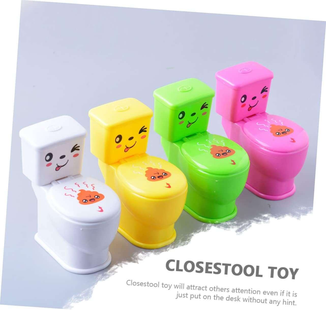 3 pcs Pretend Play Toilet Spray Toys Closestool Water Fun Random Colors Miniature Bathroom Toy for Kids
