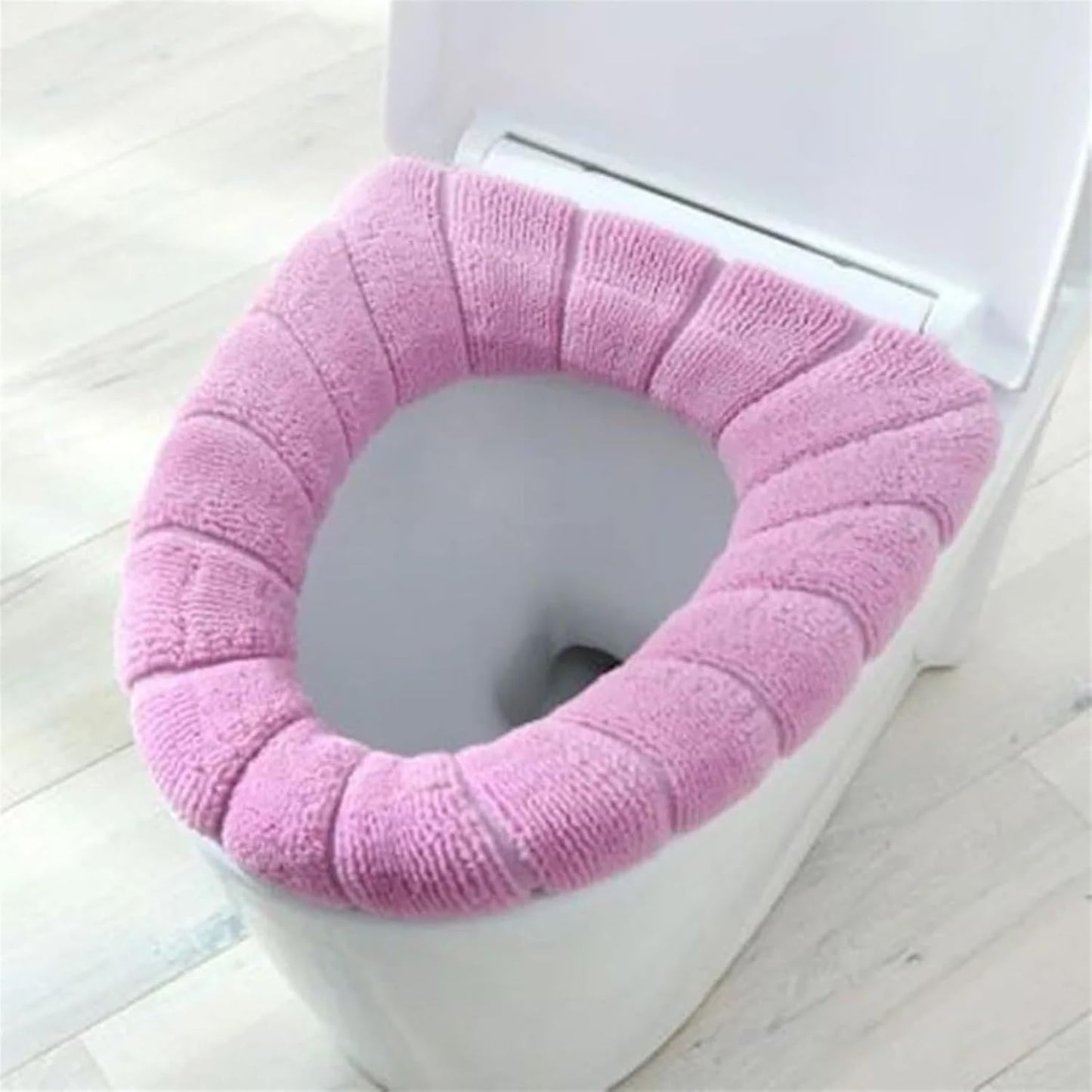 Toilet cushion,toilet seat cover set,Winter Warm Toilet Seat Cover Mat Bathroom Toilet Pad Cushion with Handle Thicker Soft Washable Closestool Warmer Accessories(Green)