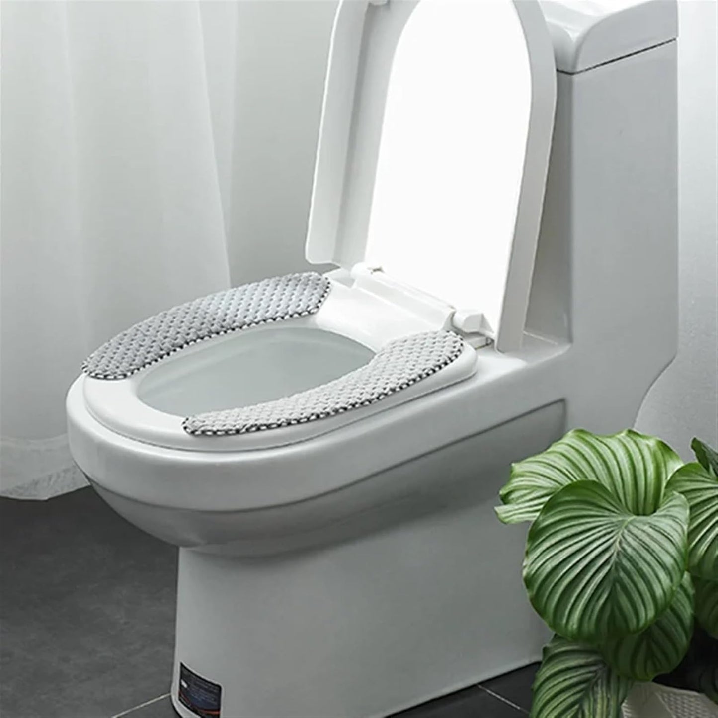 toilet cushion,toilet seat cover set,Bathroom Toilet Seat Cushion Closestool Washable Soft Warmer Mat Pad Toilet seat Toilet seat (Size : Brown)(Brown)