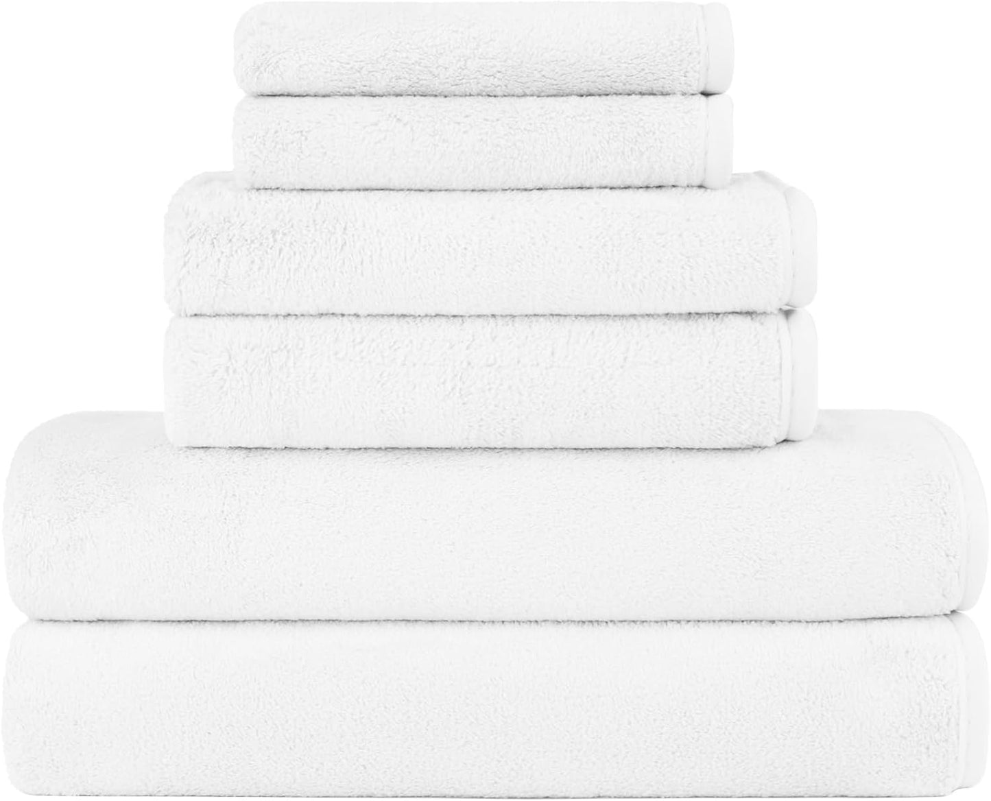 Orighty Bath Towels Pack of 2(27'' x 54'') - Soft Feel, Highly Absorbent, Quick Drying Microfiber for Body, Sport, Yoga, SPA, Fitness - Grey