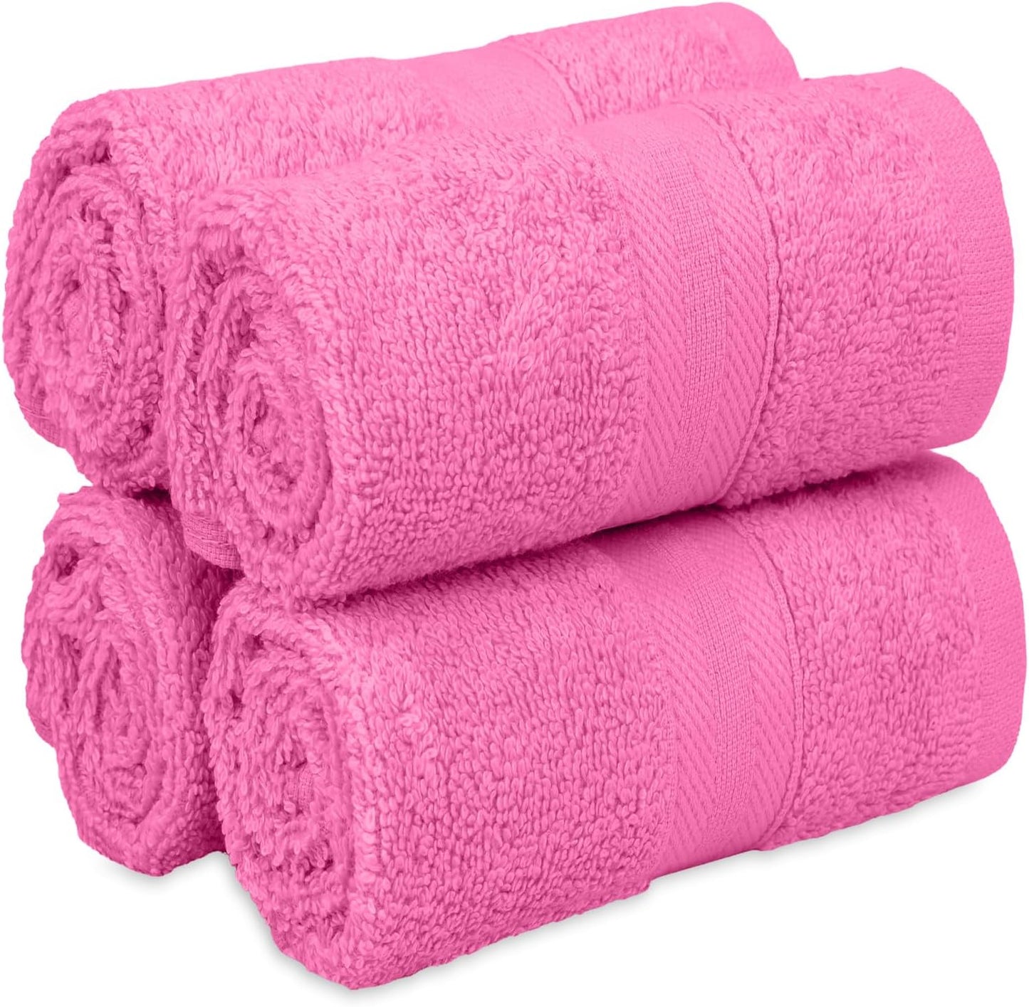Quick-Dry, Soft & High Absorbent Bath Towels 27"x54" Cotton Turkish Bath Towel Set of 4 | Daily Use 100% Cotton Towels for Bathroom, Gym & More | Bathroom Towels Set (4 Pcs, White)