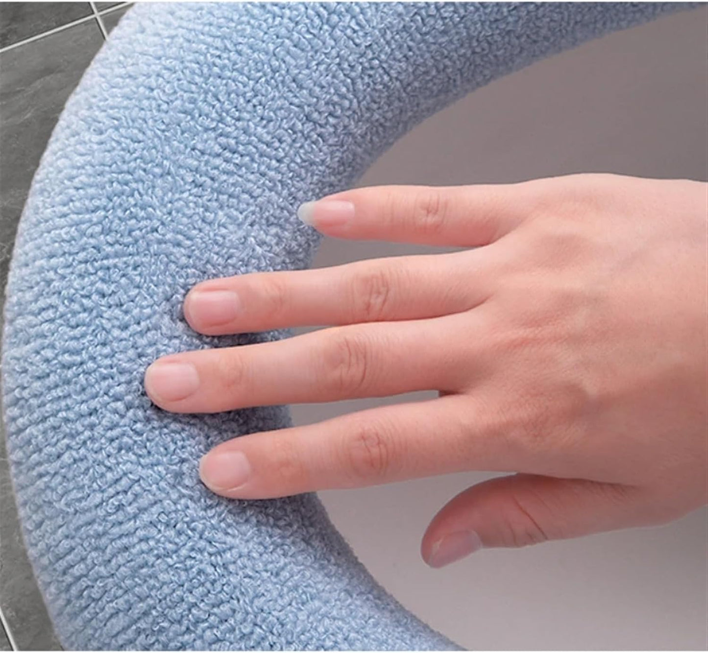 Toilet cushion,toilet seat cover set,Toilet Seat Cover Comfortable Thick Knit O-Shaped Universal Bathroom Washable Toilet Cushion Closestool Mat Pad Cover(Green)