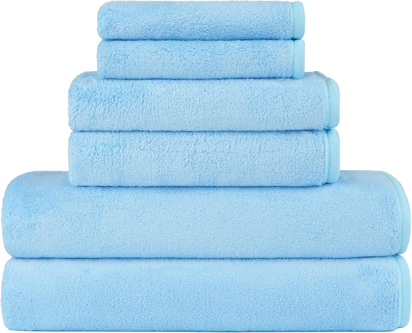 Orighty Bath Towels Pack of 2(27'' x 54'') - Soft Feel, Highly Absorbent, Quick Drying Microfiber for Body, Sport, Yoga, SPA, Fitness - Grey