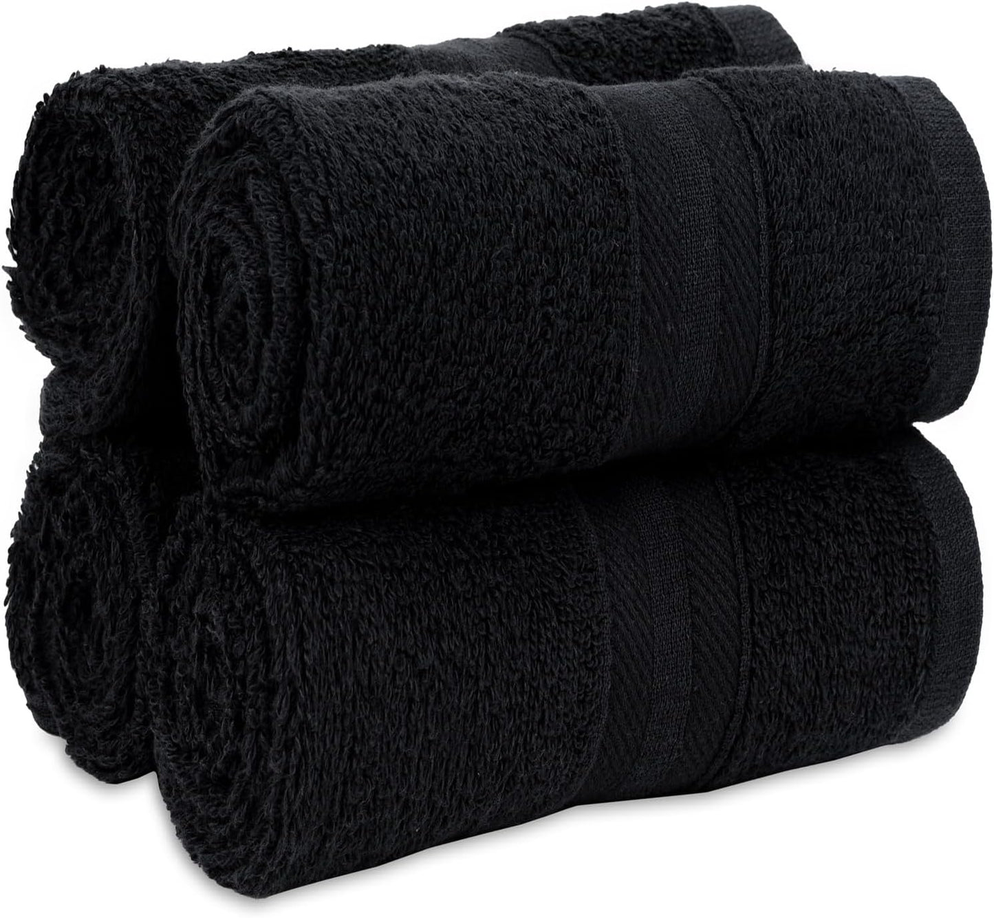 Quick-Dry, Soft & High Absorbent Bath Towels 27"x54" Cotton Turkish Bath Towel Set of 4 | Daily Use 100% Cotton Towels for Bathroom, Gym & More | Bathroom Towels Set (4 Pcs, White)