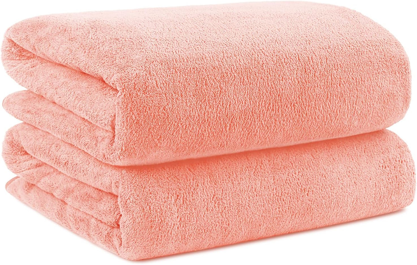 Orighty Bath Towels Pack of 2(27'' x 54'') - Soft Feel, Highly Absorbent, Quick Drying Microfiber for Body, Sport, Yoga, SPA, Fitness - Grey