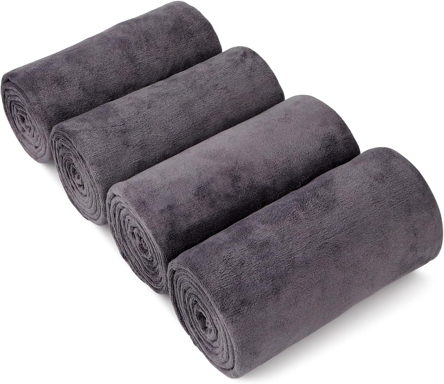 Orighty Bath Towels Pack of 2(27'' x 54'') - Soft Feel, Highly Absorbent, Quick Drying Microfiber for Body, Sport, Yoga, SPA, Fitness - Grey