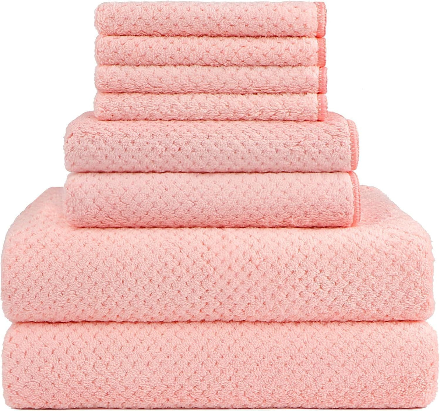 HOMEXCEL Bath Towels Pack of 2, (27 x 54 Inches) Microfiber Ultra Soft Highly Absorbent Bath Towel Set, Lightweight and Quick Drying Towels for Body, Sport, Yoga, SPA, Fitness, Grey