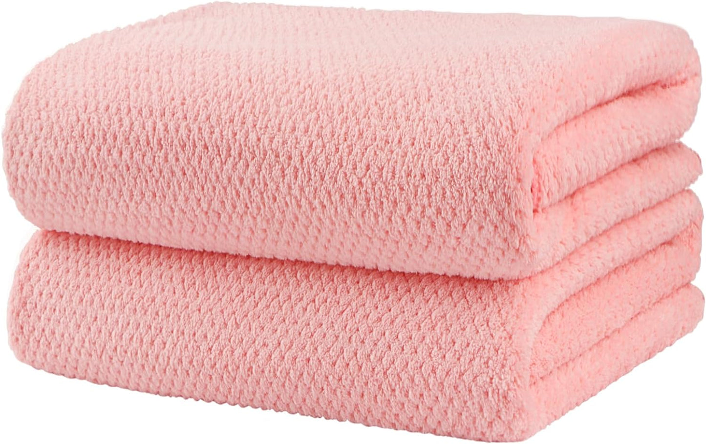 HOMEXCEL Bath Towels Pack of 2, (27 x 54 Inches) Microfiber Ultra Soft Highly Absorbent Bath Towel Set, Lightweight and Quick Drying Towels for Body, Sport, Yoga, SPA, Fitness, Grey