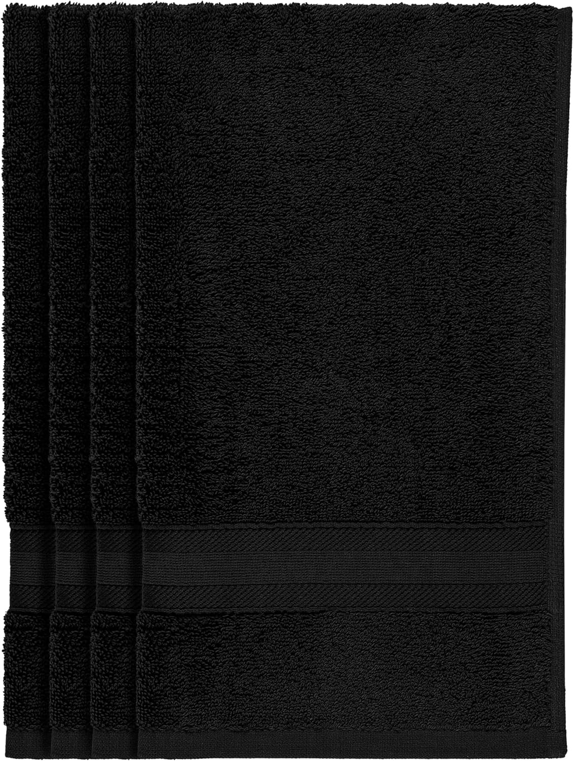 Quick-Dry, Soft & High Absorbent Bath Towels 27"x54" Cotton Turkish Bath Towel Set of 4 | Daily Use 100% Cotton Towels for Bathroom, Gym & More | Bathroom Towels Set (4 Pcs, White)