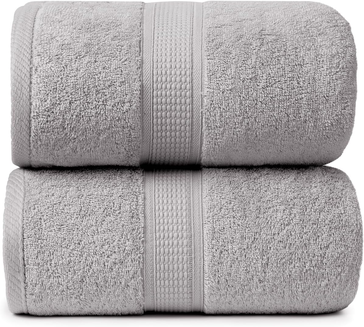 Ariv Premium Bath Towels Pack of 4, 100% Cotton, Large, Super Soft, Highly Absorbent, Quick Dry, Durable, Comfortable, Great Value & Quality, Perfect for Home & Bathroom - Grey