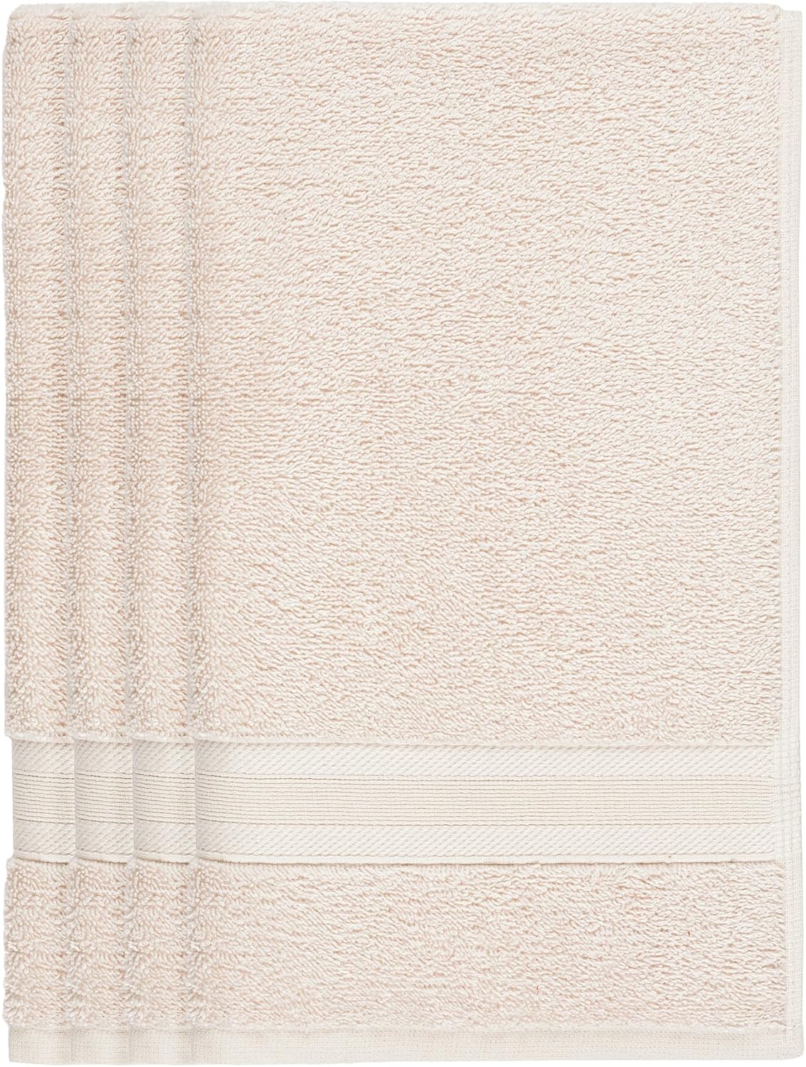 Quick-Dry, Soft & High Absorbent Bath Towels 27"x54" Cotton Turkish Bath Towel Set of 4 | Daily Use 100% Cotton Towels for Bathroom, Gym & More | Bathroom Towels Set (4 Pcs, White)