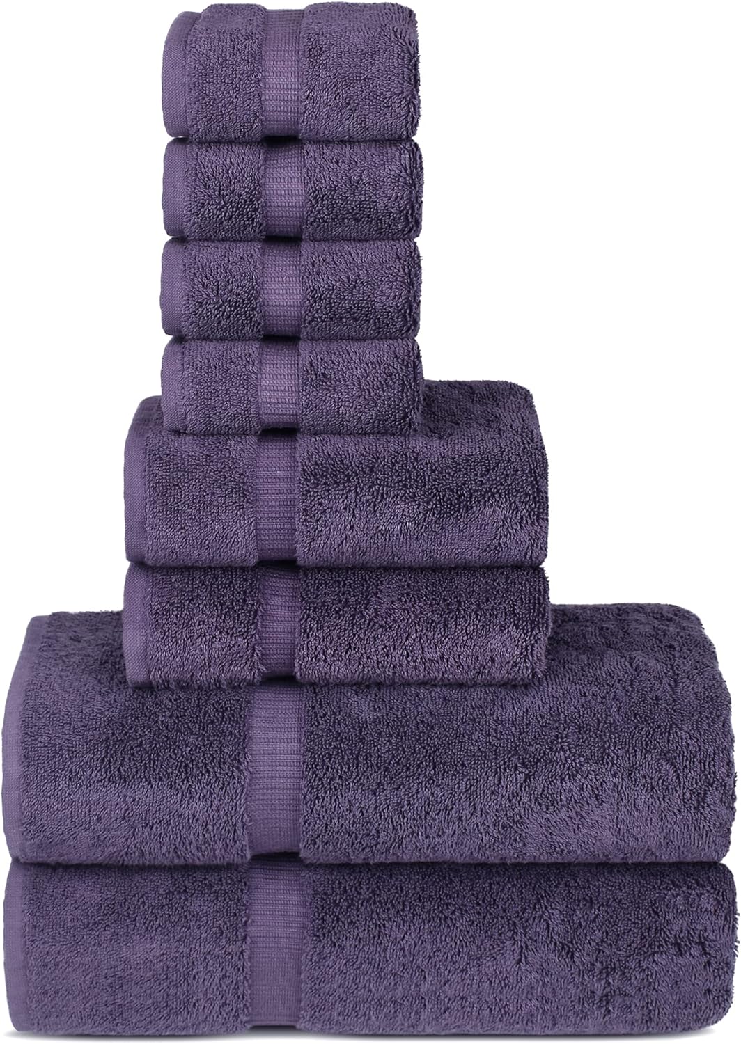 Chakir Turkish Linens | Hotel & Spa Quality 100% Cotton Premium Turkish Towels | Soft & Absorbent (4-Piece Bath Towels, Gray)