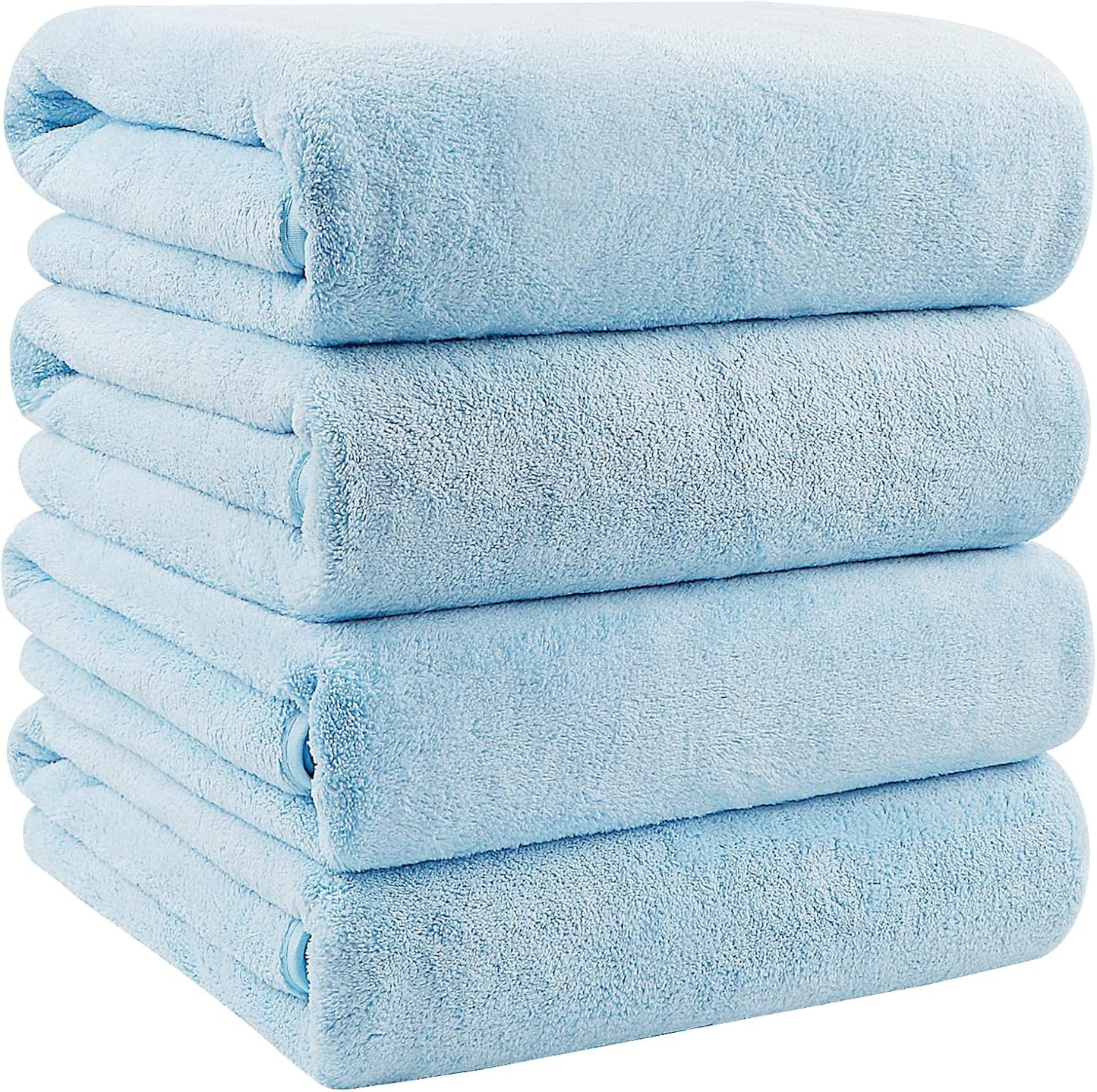 Orighty Bath Towels Pack of 2(27'' x 54'') - Soft Feel, Highly Absorbent, Quick Drying Microfiber for Body, Sport, Yoga, SPA, Fitness - Grey