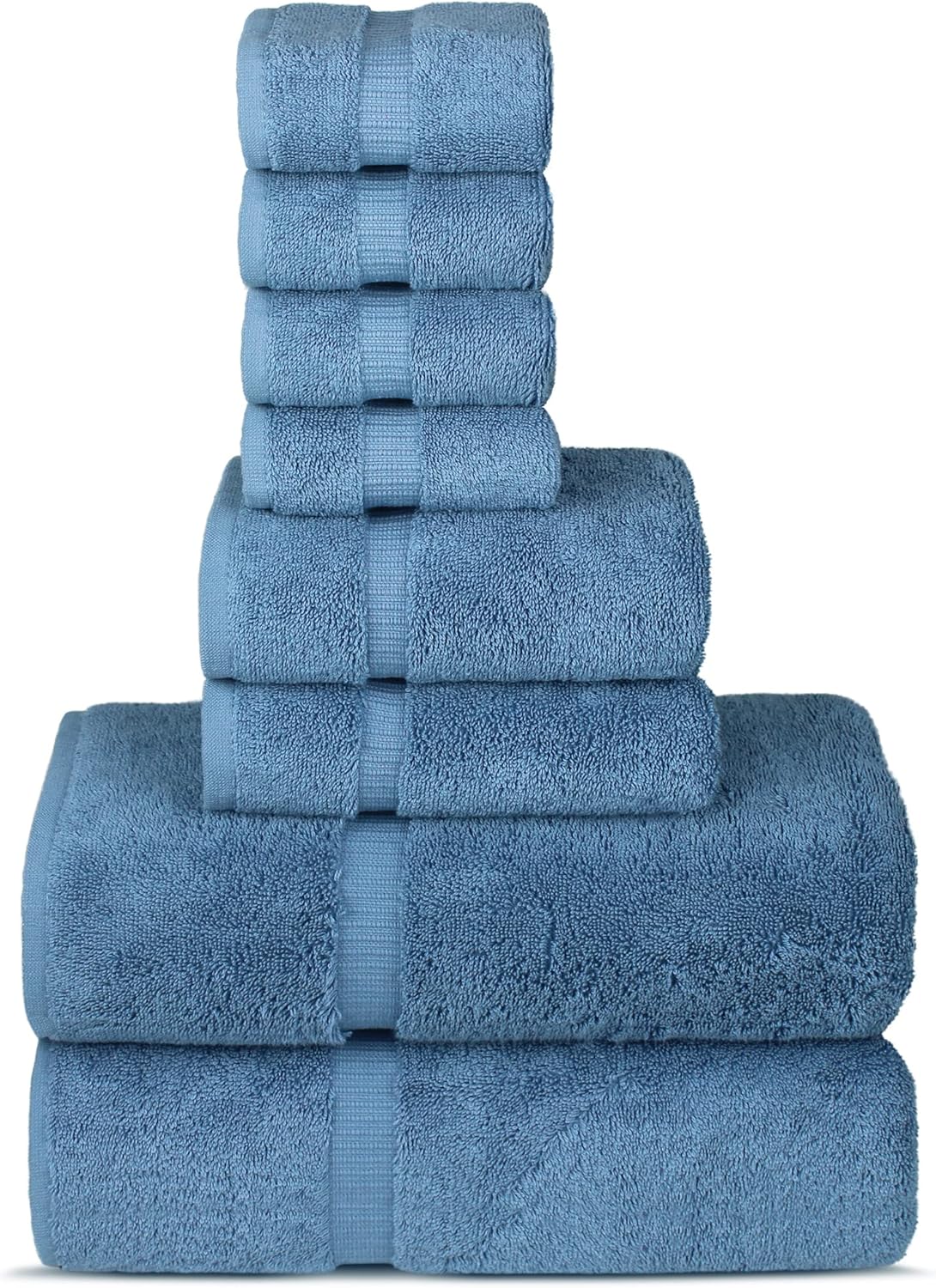 Chakir Turkish Linens | Hotel & Spa Quality 100% Cotton Premium Turkish Towels | Soft & Absorbent (4-Piece Bath Towels, Gray)