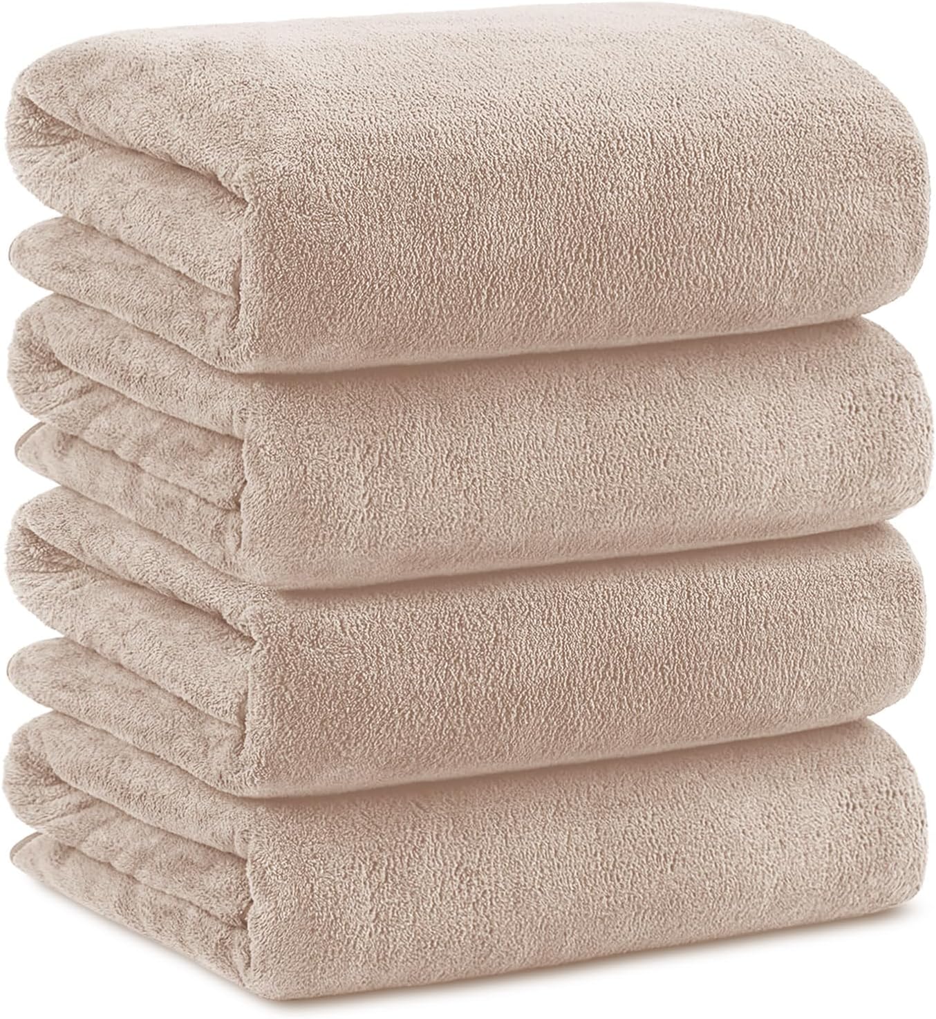 Orighty Bath Towels Pack of 2(27'' x 54'') - Soft Feel, Highly Absorbent, Quick Drying Microfiber for Body, Sport, Yoga, SPA, Fitness - Grey