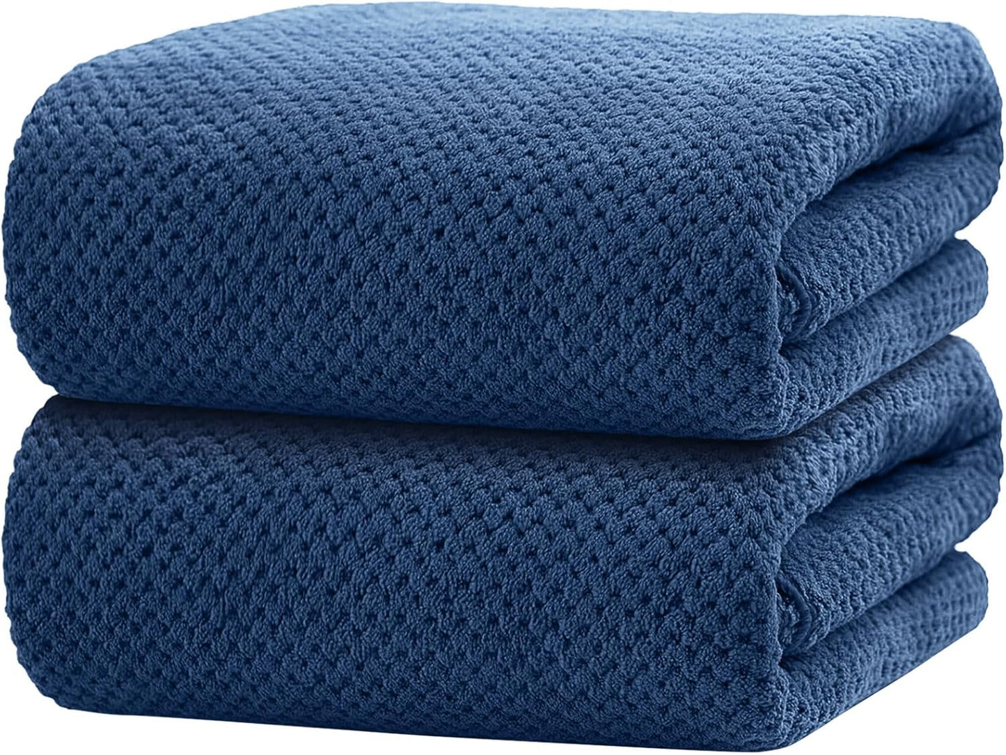 HOMEXCEL Bath Towels Pack of 2, (27 x 54 Inches) Microfiber Ultra Soft Highly Absorbent Bath Towel Set, Lightweight and Quick Drying Towels for Body, Sport, Yoga, SPA, Fitness, Grey