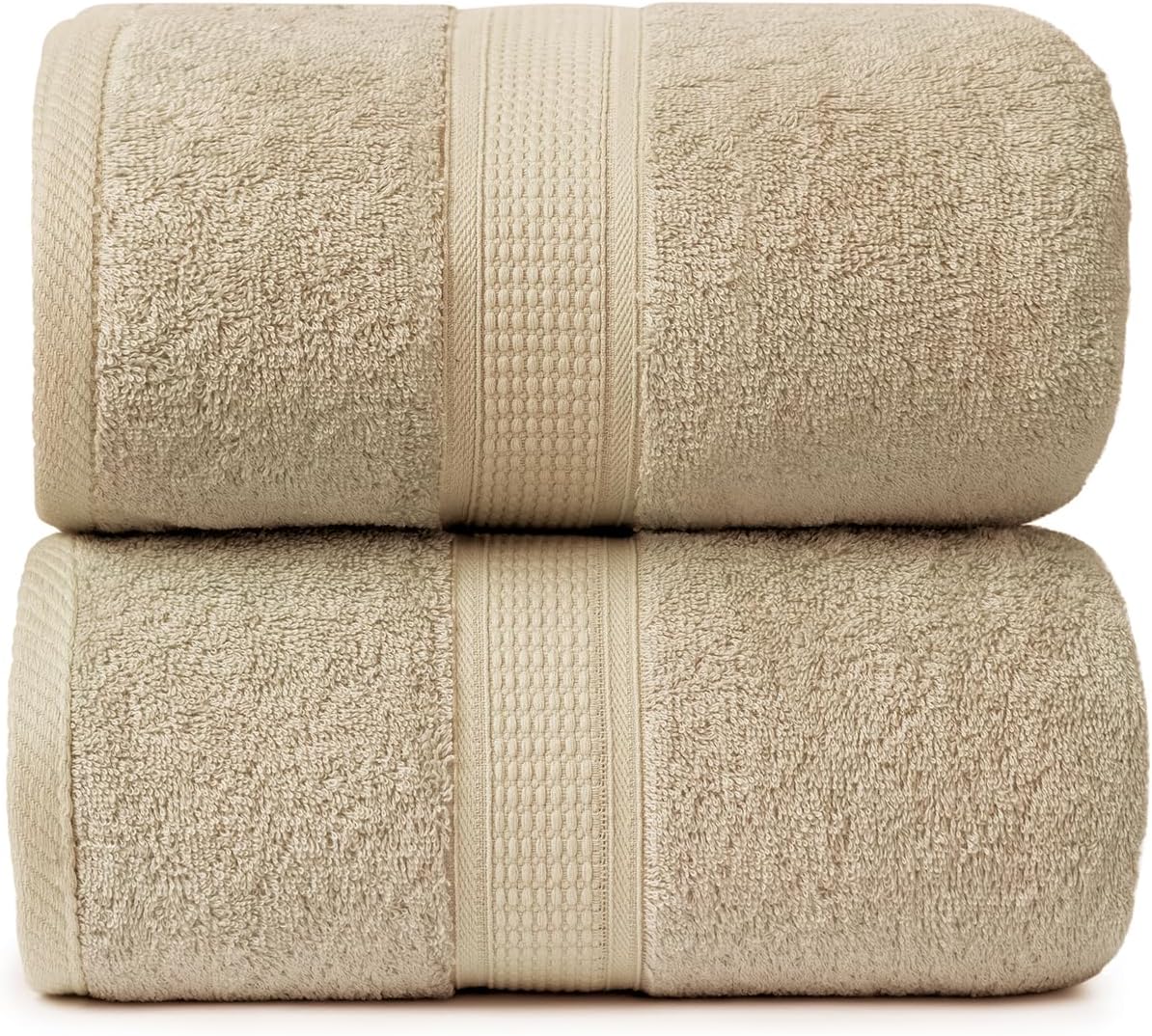Ariv Premium Bath Towels Pack of 4, 100% Cotton, Large, Super Soft, Highly Absorbent, Quick Dry, Durable, Comfortable, Great Value & Quality, Perfect for Home & Bathroom - Grey