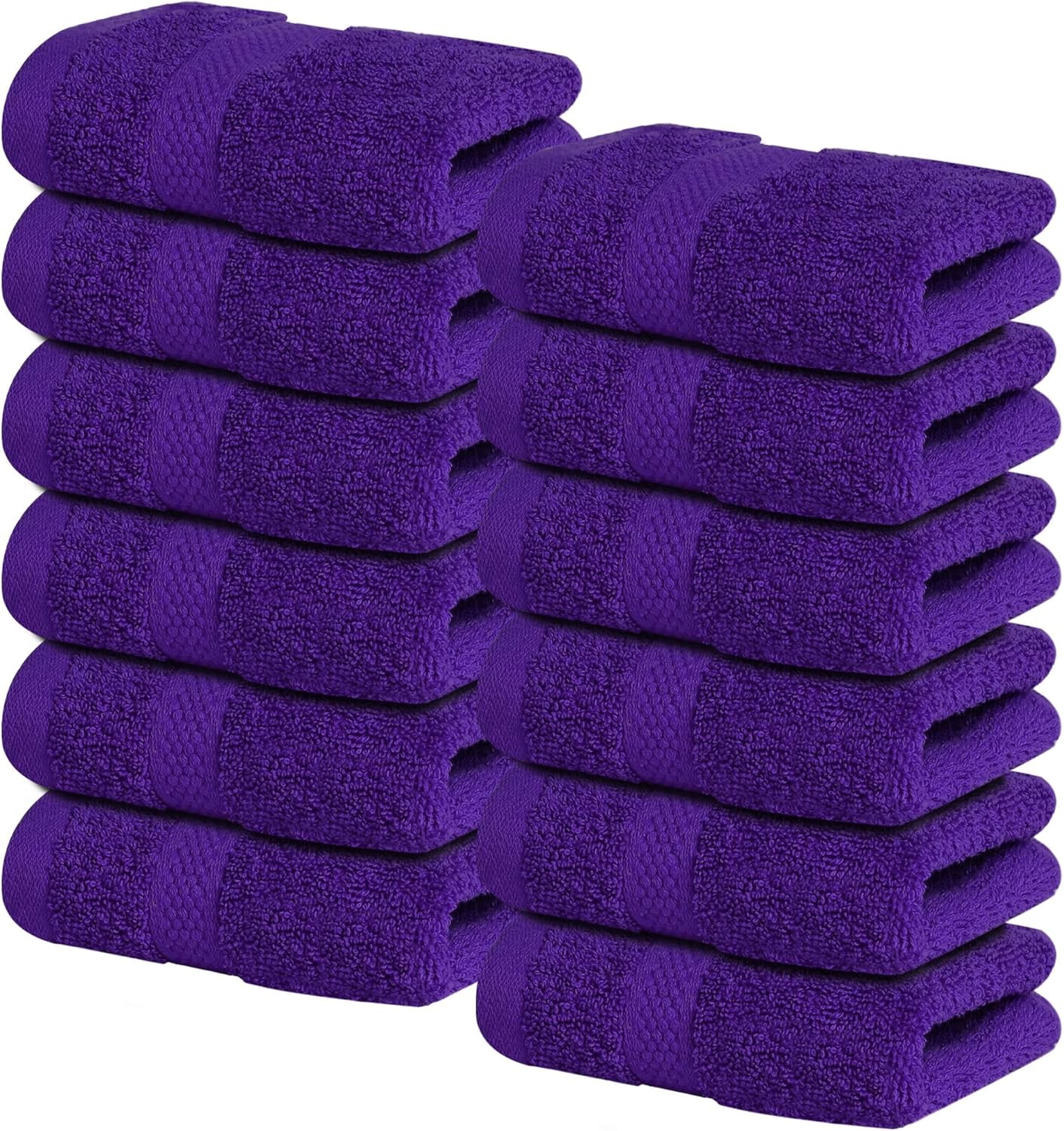Infinitee Xclusives Premium White Bath Towels for Bathroom Set of 4 (27x54 Inches), 100% Soft Ring-Spun Cotton Bathroom Towels (Brilliant White, Bath Towels)
