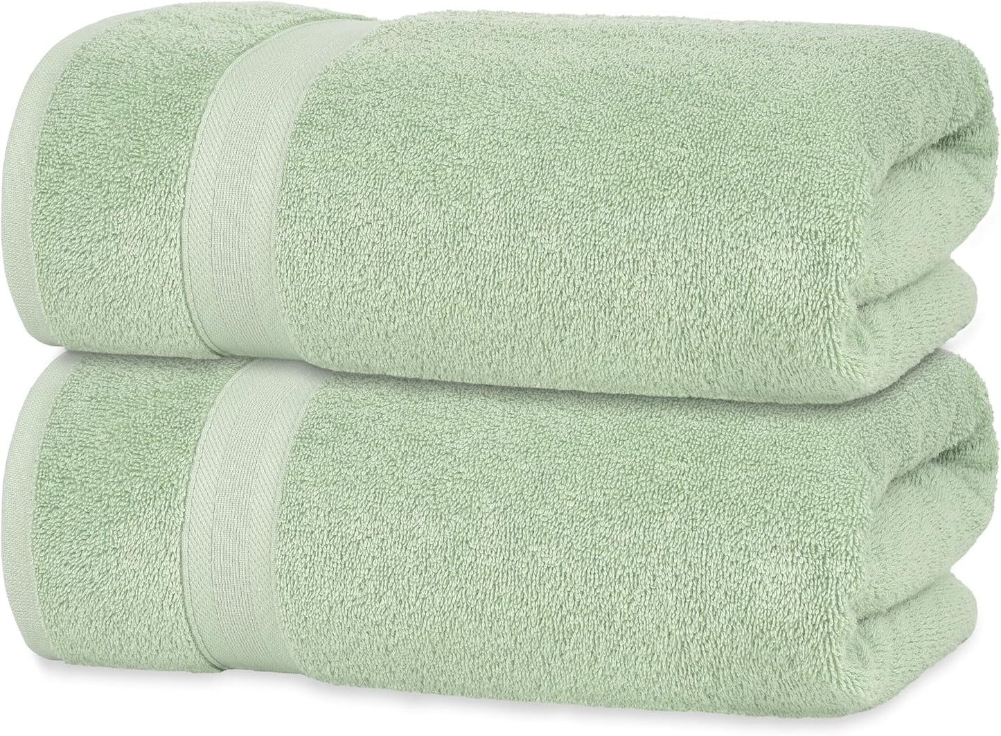 Quick-Dry, Soft & High Absorbent Bath Towels 27"x54" Cotton Turkish Bath Towel Set of 4 | Daily Use 100% Cotton Towels for Bathroom, Gym & More | Bathroom Towels Set (4 Pcs, White)