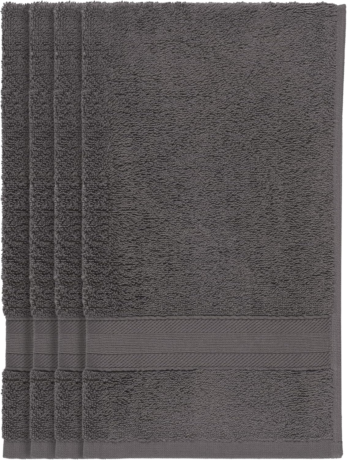 Quick-Dry, Soft & High Absorbent Bath Towels 27"x54" Cotton Turkish Bath Towel Set of 4 | Daily Use 100% Cotton Towels for Bathroom, Gym & More | Bathroom Towels Set (4 Pcs, White)