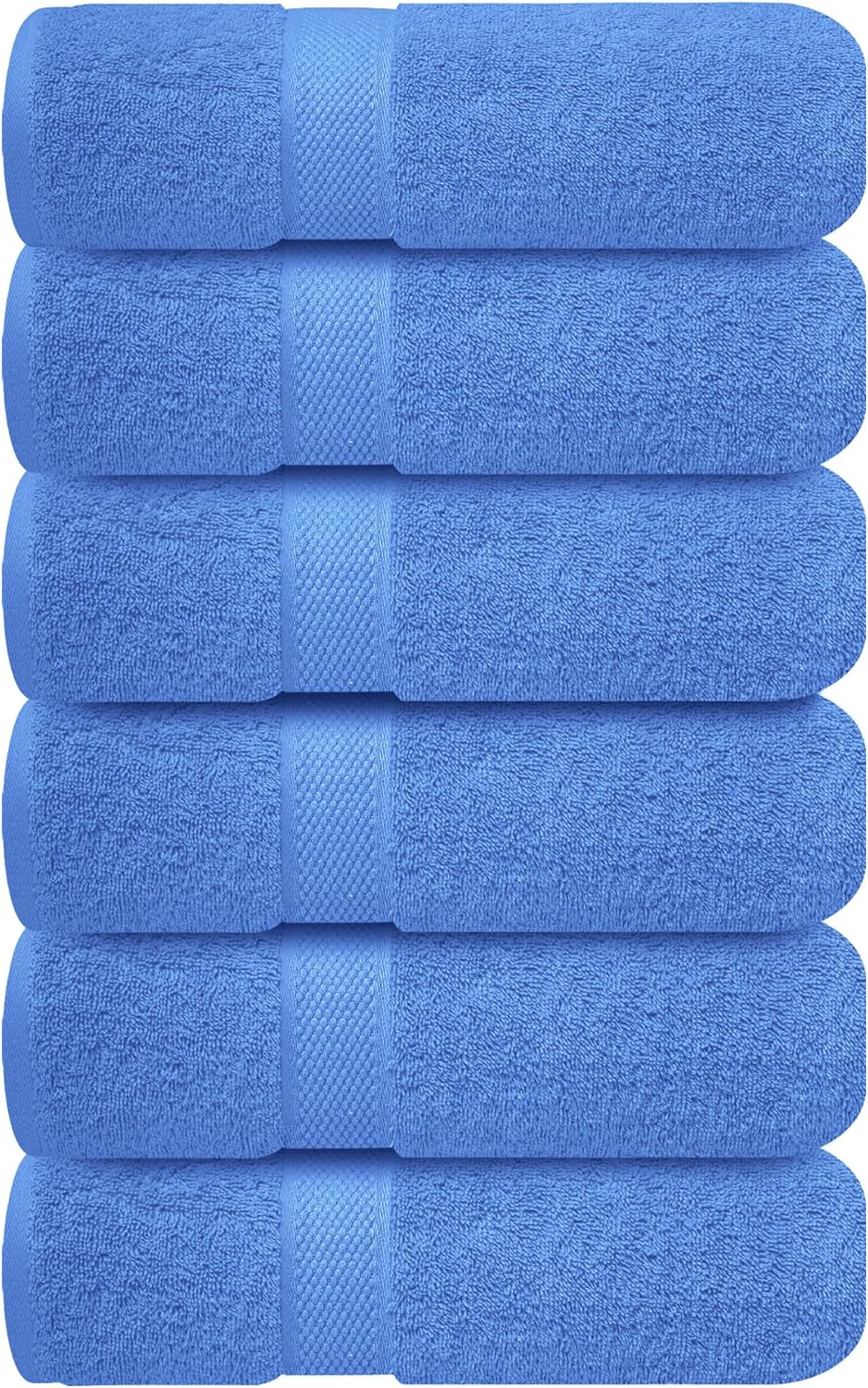Infinitee Xclusives Premium White Bath Towels for Bathroom Set of 4 (27x54 Inches), 100% Soft Ring-Spun Cotton Bathroom Towels (Brilliant White, Bath Towels)