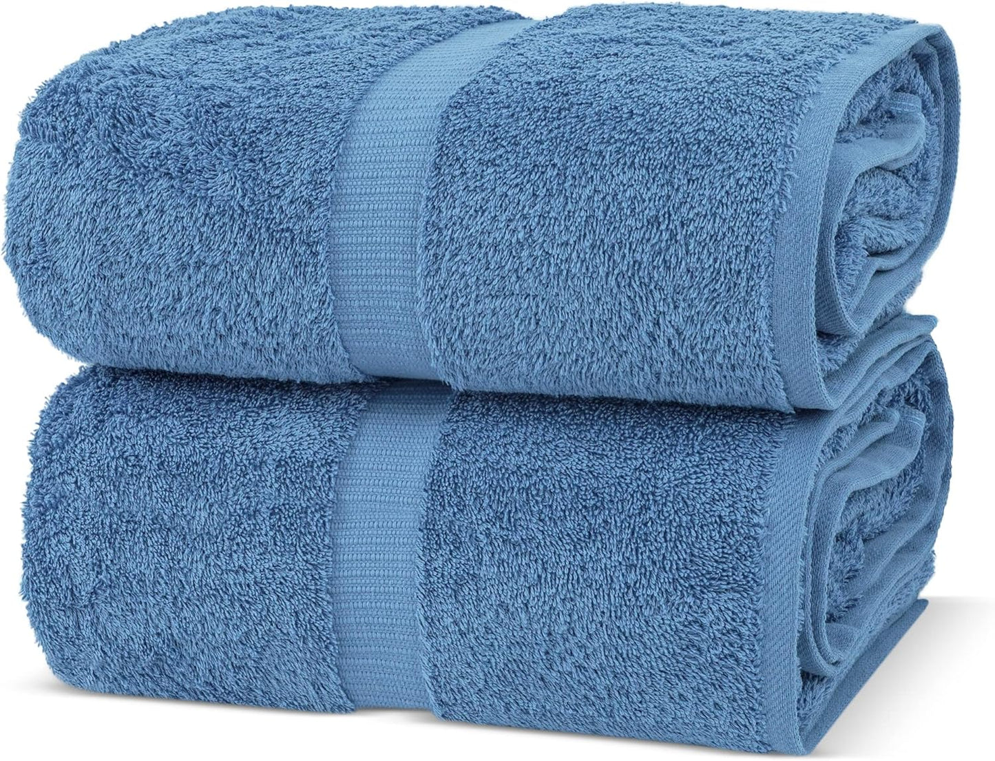 Chakir Turkish Linens | Hotel & Spa Quality 100% Cotton Premium Turkish Towels | Soft & Absorbent (4-Piece Bath Towels, Gray)