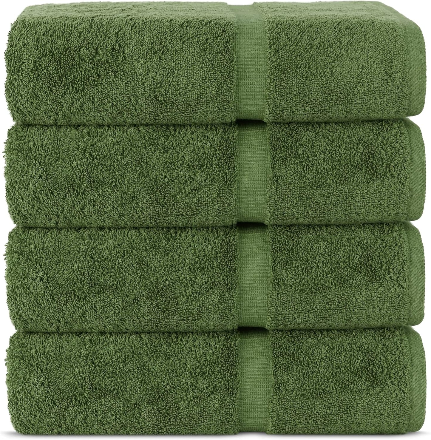 Chakir Turkish Linens | Hotel & Spa Quality 100% Cotton Premium Turkish Towels | Soft & Absorbent (4-Piece Bath Towels, Gray)