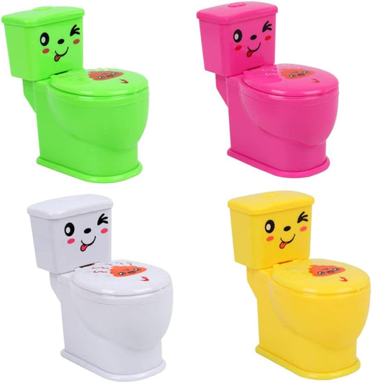 3 pcs Pretend Play Toilet Spray Toys Closestool Water Fun Random Colors Miniature Bathroom Toy for Kids