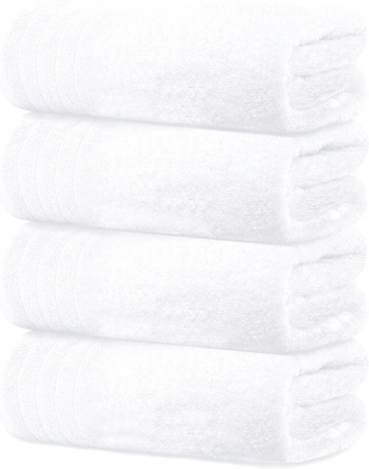 Tens Towels Pack of 4 Extra Large Bath Towels 30 x 60 Inches, 100% Cotton, Larger & Lighter Weight, Quicker to Dry, Super Soft and Absorbent, Perfect for Bathroom, Dark Grey