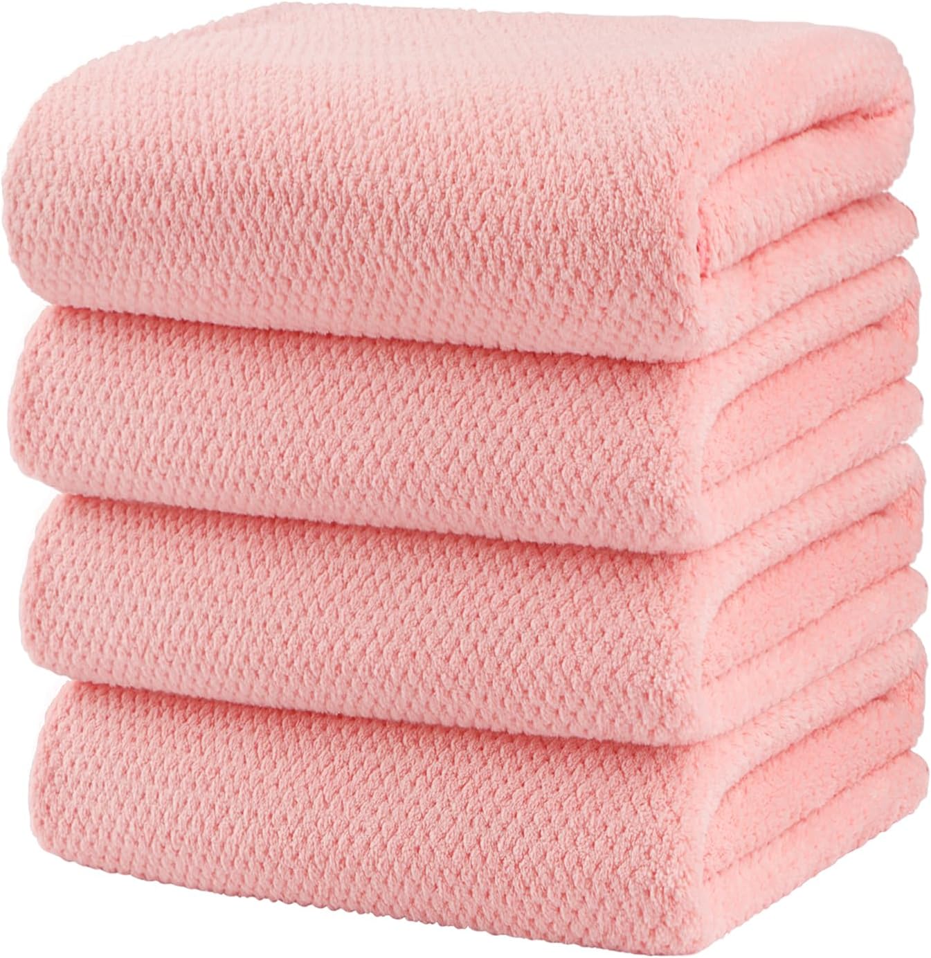 HOMEXCEL Bath Towels Pack of 2, (27 x 54 Inches) Microfiber Ultra Soft Highly Absorbent Bath Towel Set, Lightweight and Quick Drying Towels for Body, Sport, Yoga, SPA, Fitness, Grey