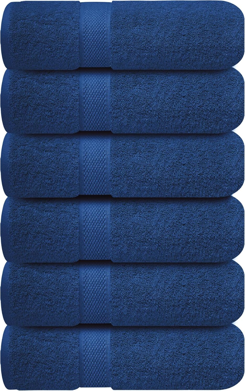 Infinitee Xclusives Premium White Bath Towels for Bathroom Set of 4 (27x54 Inches), 100% Soft Ring-Spun Cotton Bathroom Towels (Brilliant White, Bath Towels)