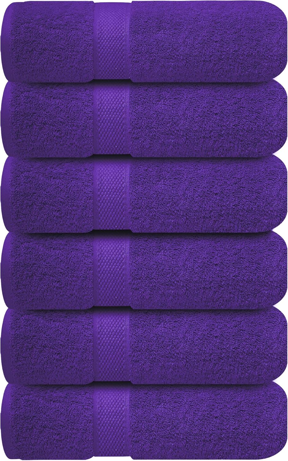Infinitee Xclusives Premium White Bath Towels for Bathroom Set of 4 (27x54 Inches), 100% Soft Ring-Spun Cotton Bathroom Towels (Brilliant White, Bath Towels)
