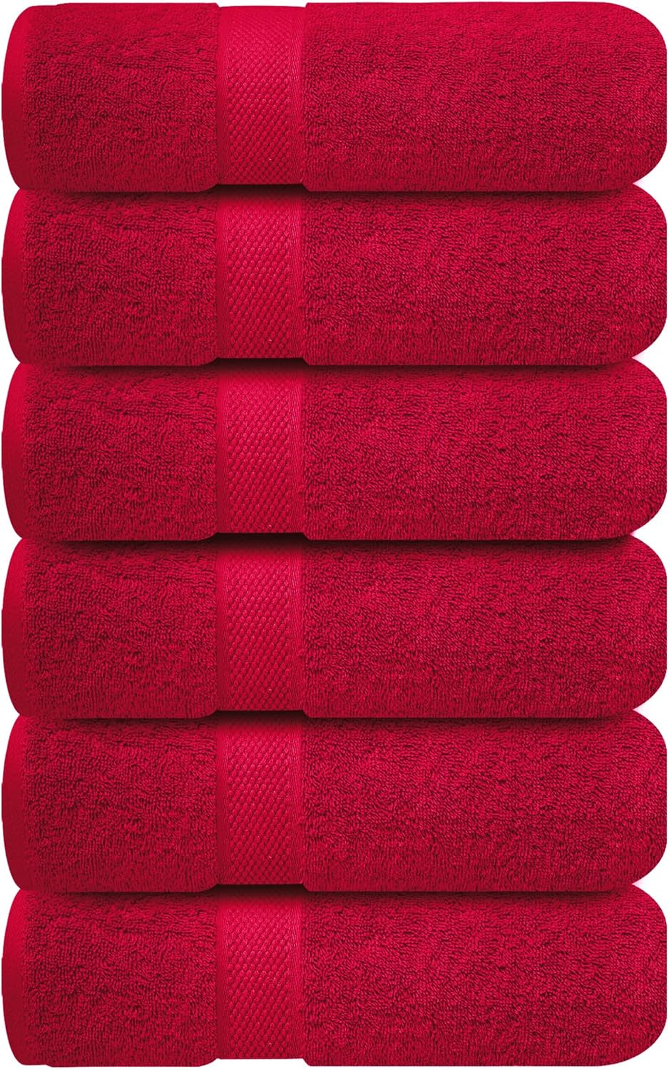 Infinitee Xclusives Premium White Bath Towels for Bathroom Set of 4 (27x54 Inches), 100% Soft Ring-Spun Cotton Bathroom Towels (Brilliant White, Bath Towels)