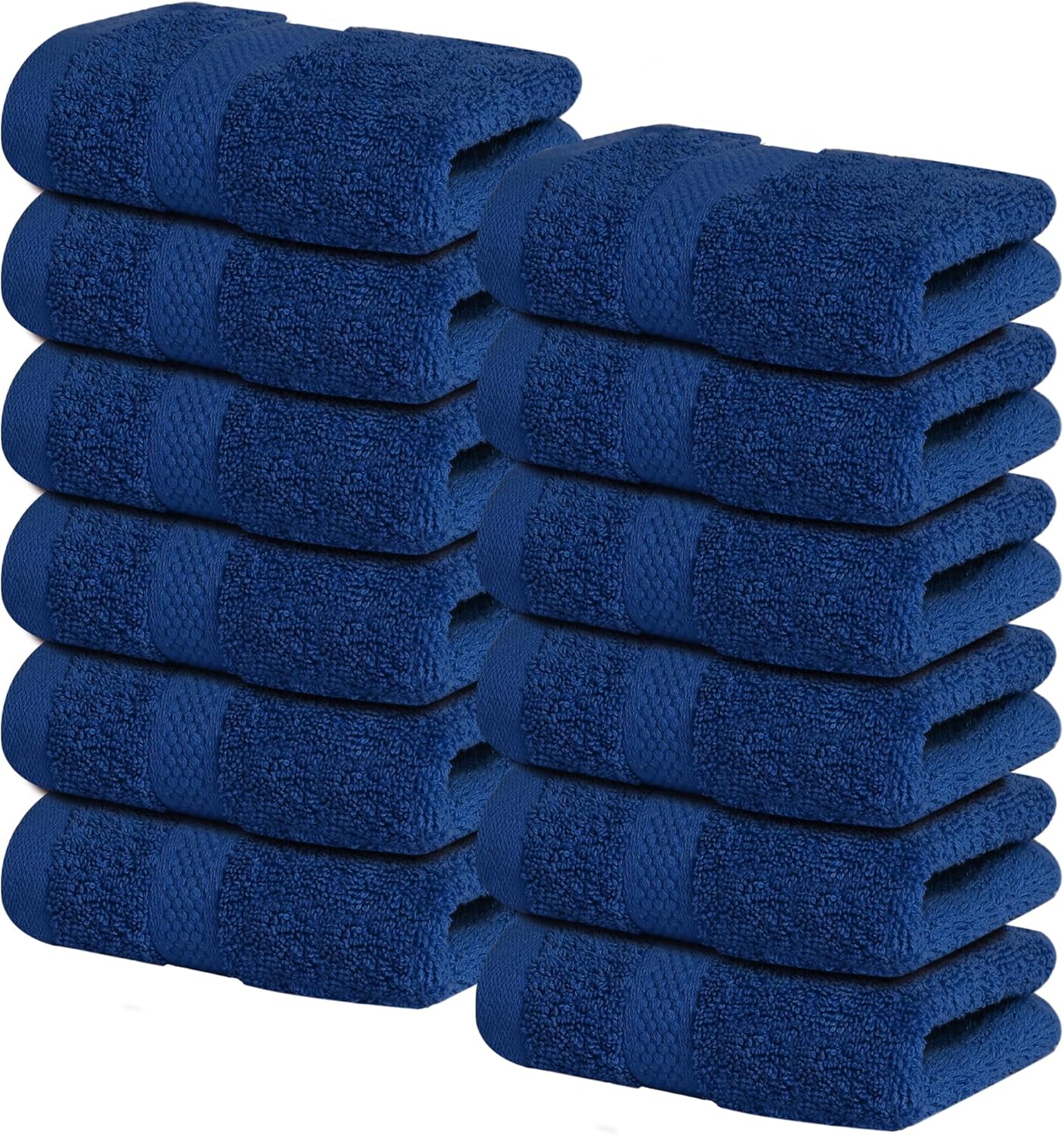 Infinitee Xclusives Premium White Bath Towels for Bathroom Set of 4 (27x54 Inches), 100% Soft Ring-Spun Cotton Bathroom Towels (Brilliant White, Bath Towels)