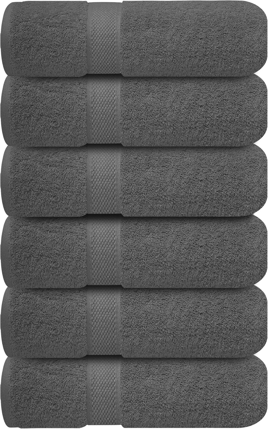 Infinitee Xclusives Premium White Bath Towels for Bathroom Set of 4 (27x54 Inches), 100% Soft Ring-Spun Cotton Bathroom Towels (Brilliant White, Bath Towels)