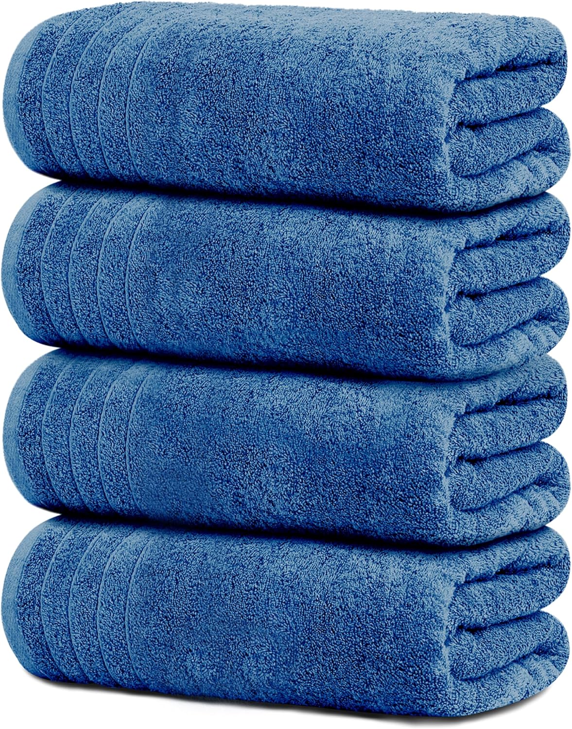 Tens Towels Pack of 4 Extra Large Bath Towels 30 x 60 Inches, 100% Cotton, Larger & Lighter Weight, Quicker to Dry, Super Soft and Absorbent, Perfect for Bathroom, Dark Grey