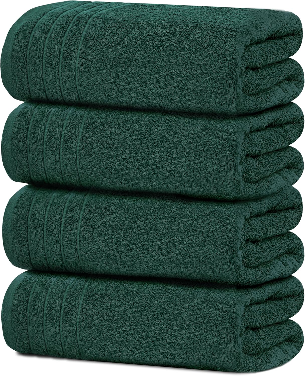 Tens Towels Pack of 4 Extra Large Bath Towels 30 x 60 Inches, 100% Cotton, Larger & Lighter Weight, Quicker to Dry, Super Soft and Absorbent, Perfect for Bathroom, Dark Grey