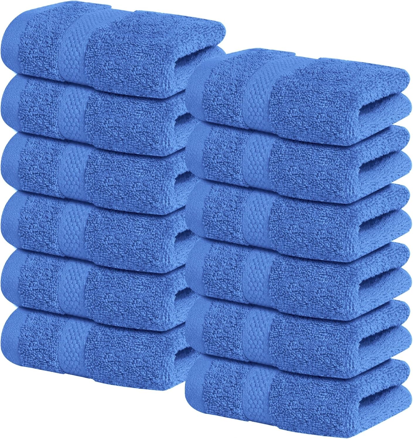 Infinitee Xclusives Premium White Bath Towels for Bathroom Set of 4 (27x54 Inches), 100% Soft Ring-Spun Cotton Bathroom Towels (Brilliant White, Bath Towels)