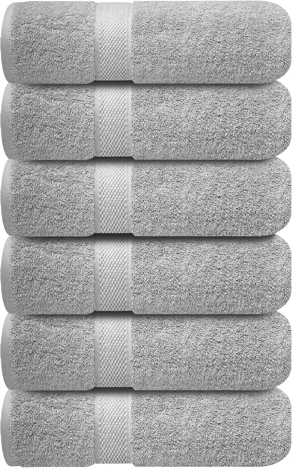 Infinitee Xclusives Premium White Bath Towels for Bathroom Set of 4 (27x54 Inches), 100% Soft Ring-Spun Cotton Bathroom Towels (Brilliant White, Bath Towels)